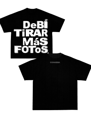 Polera DTmF Básica Negra BoxyFit