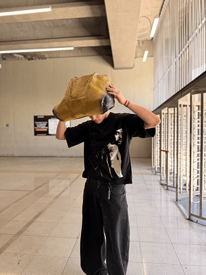 Polera DTmF Bad Bunny Negra BoxyFit