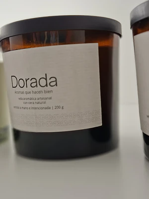 Momentos Dorada® Focus Tres Velas aromaticas Box Para Regalar.