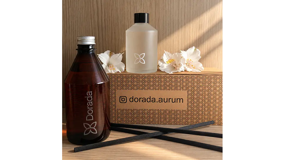 Box Regalo - Perfume DIfusor Recarga 500ml +varillas y  envase de REGALO 1