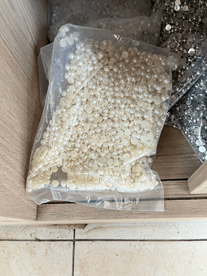 bolsa de media perla 