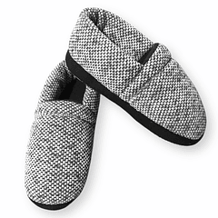 Pantuflas Zapato Confort Gris Jaspe