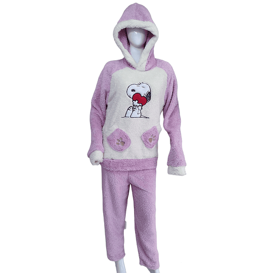 Pijama Dama Peludita Mujer Polar 