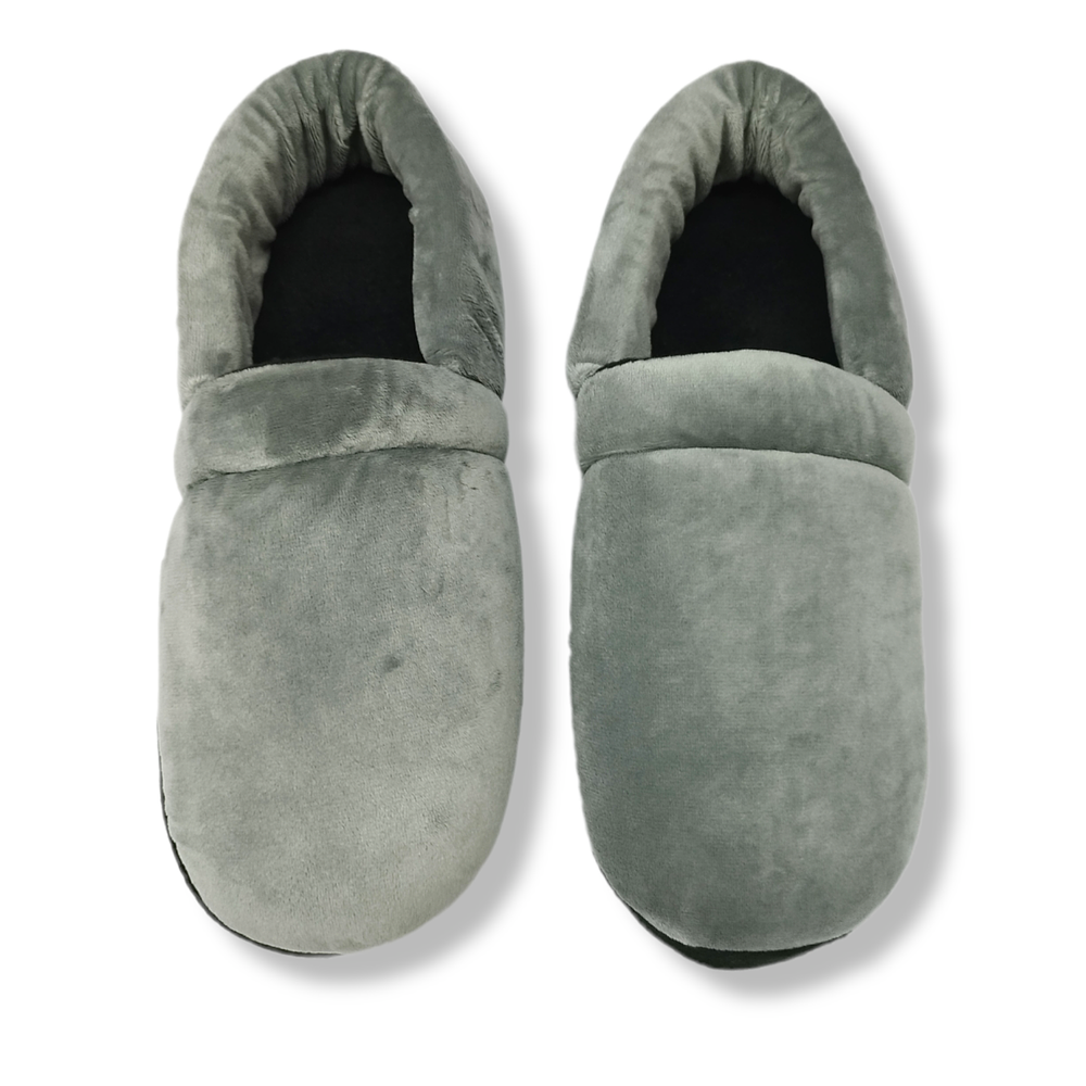 Pantuflas Zapato Clasic Gris Unicolor