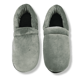 Pantuflas Zapato Clasic Gris Unicolor