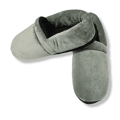 Pantuflas Zapato Confort Gris Unicolor