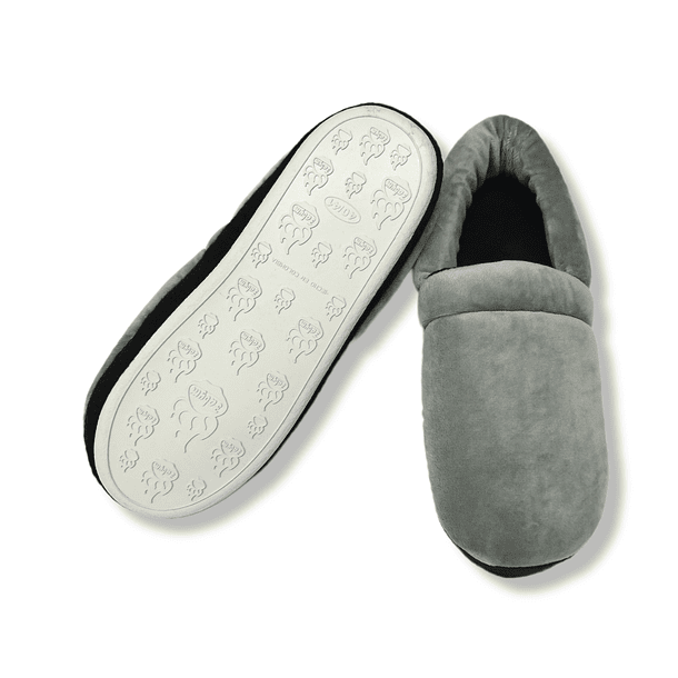 Pantuflas Zapato Confort Gris Unicolor 3