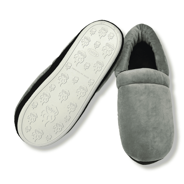 Pantuflas Zapato Confort Gris Unicolor 3
