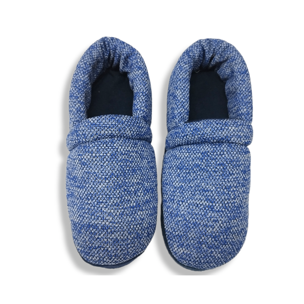 Pantuflas Zapato Clasic Jaspe Azul 