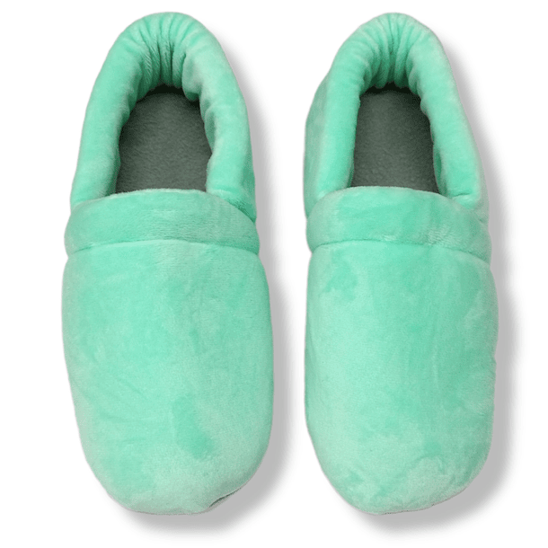 Pantuflas Zapato Confort Verde Menta 1