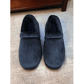 Pantuflas Zapato Clasic Unicolor Negro 