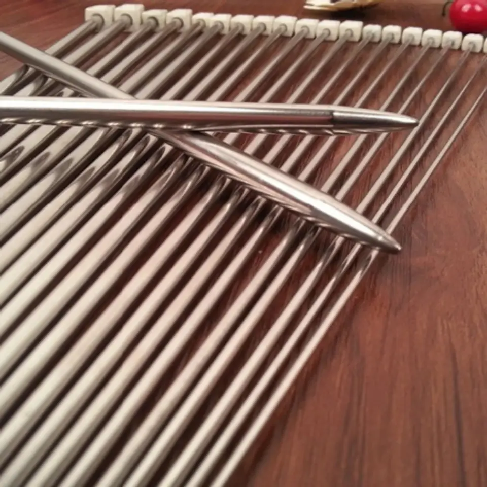 Juego Palillos Metálicos Acero 9 Pares 3
