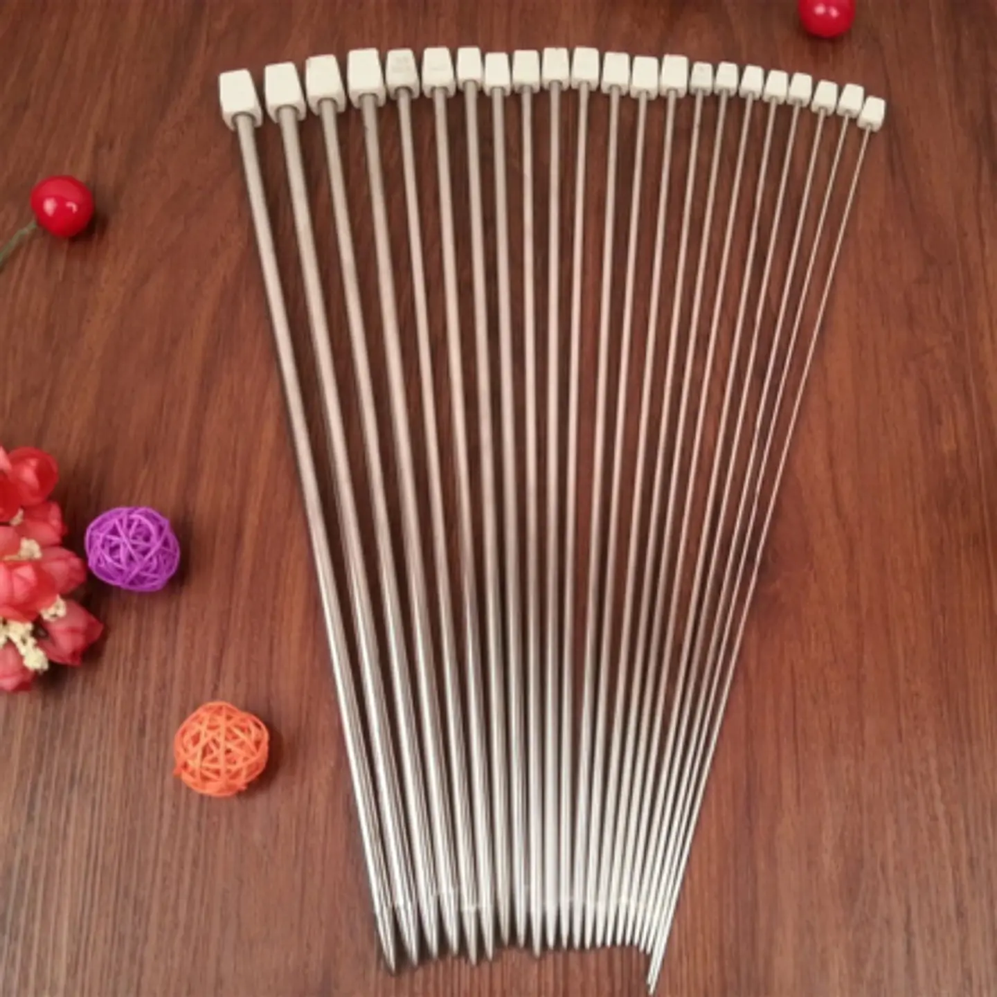 Juego Palillos Metálicos Acero 9 Pares 4