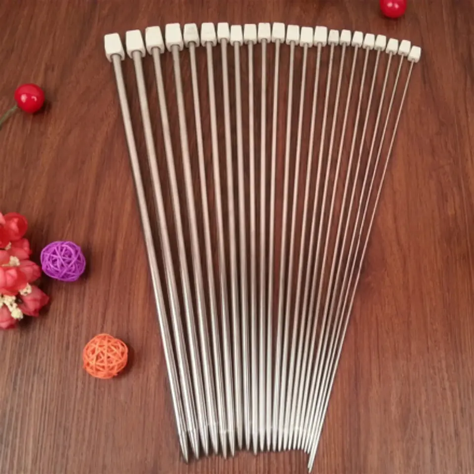 Juego Palillos Metálicos Acero 9 Pares 4