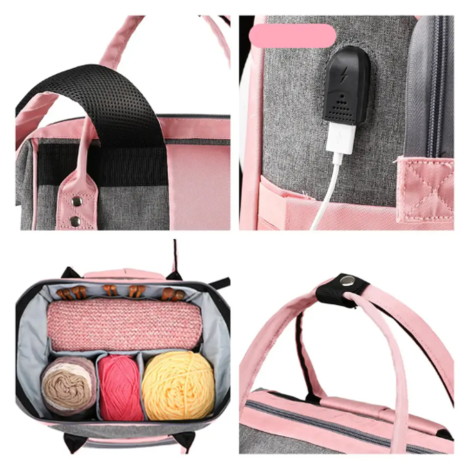 Mochila para Tejedoras Rosa 3