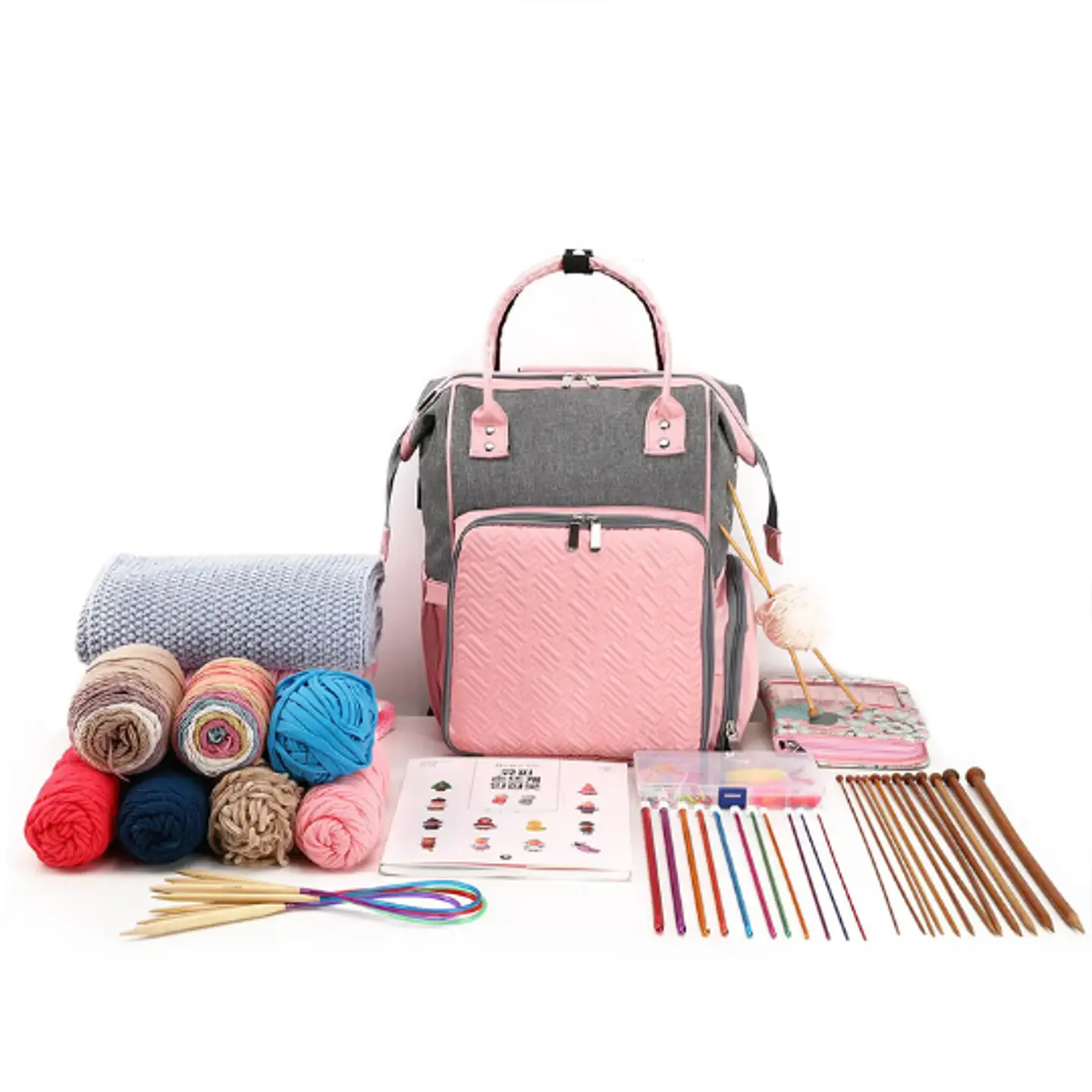 Mochila para Tejedoras Rosa 6