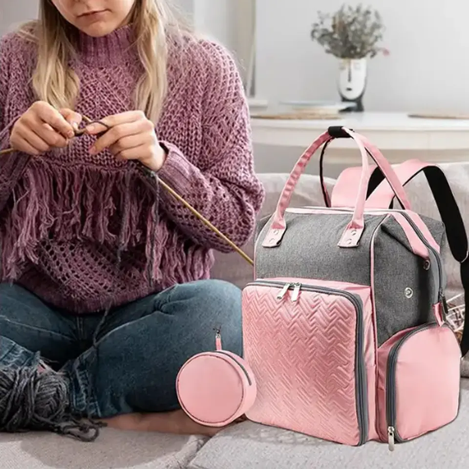 Mochila para Tejedoras Rosa 7
