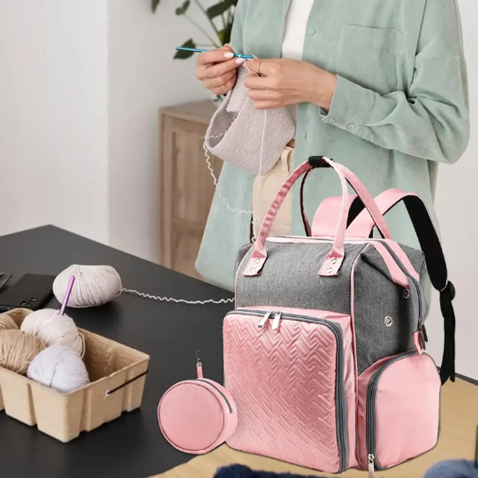 Mochila para Tejedoras Rosa 8
