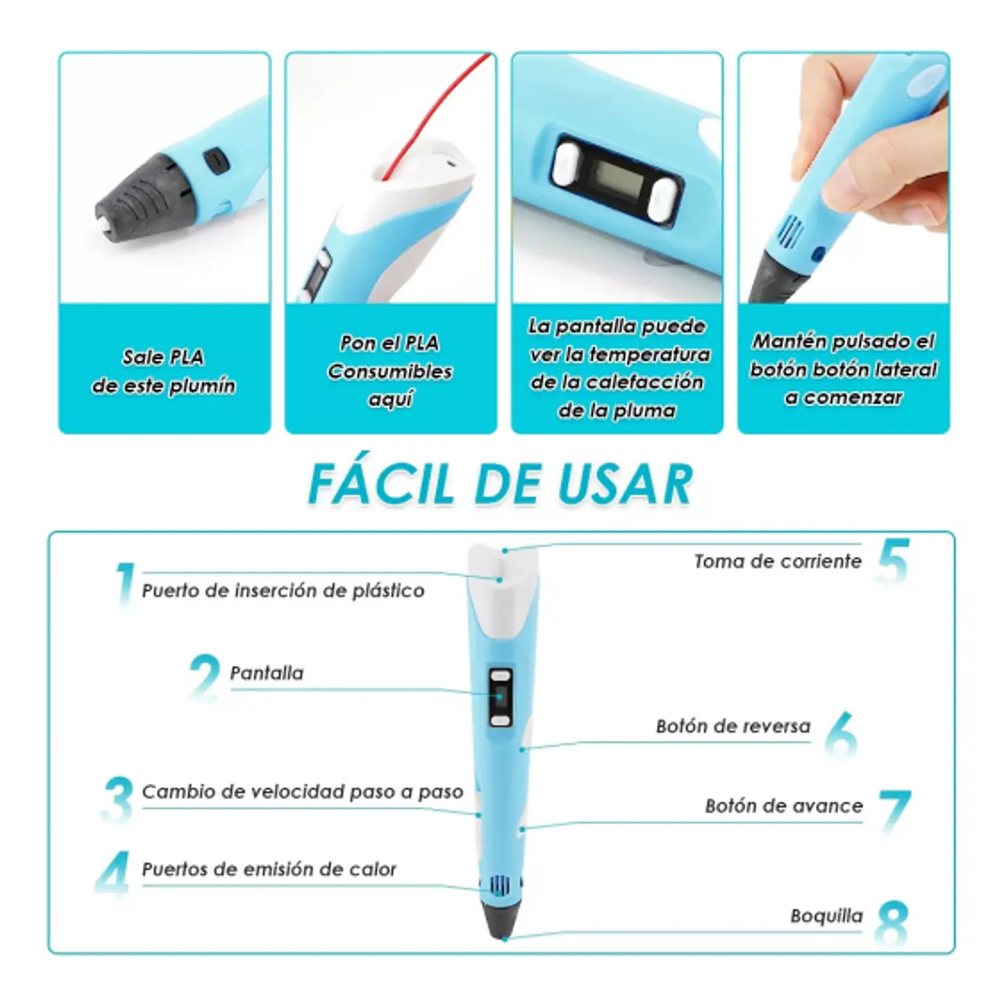 Lapiz Impresora 3d Mas Filamentos 3