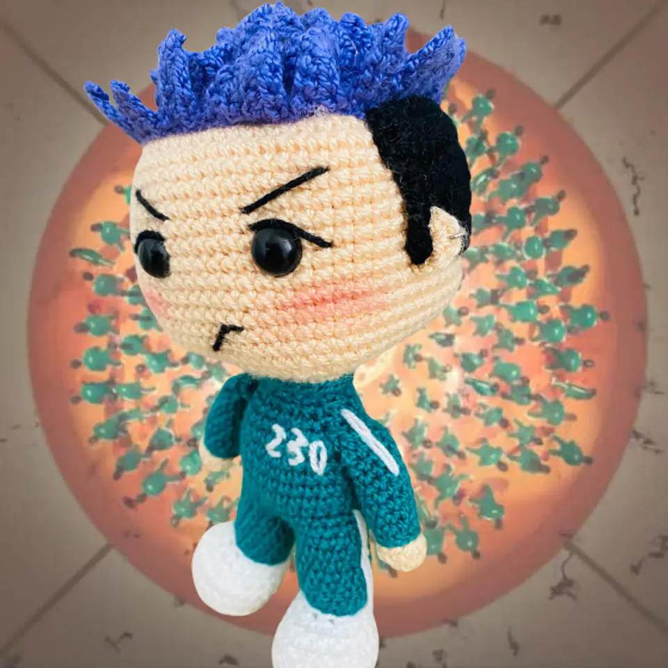 Amigurumi de Thanos Juego del calamar 2  3