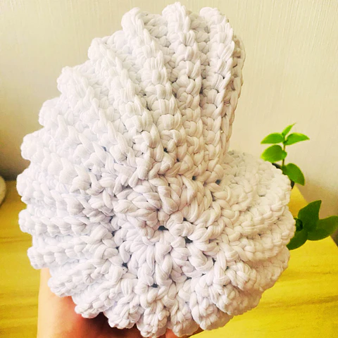 Caracola tejida en Trapillo