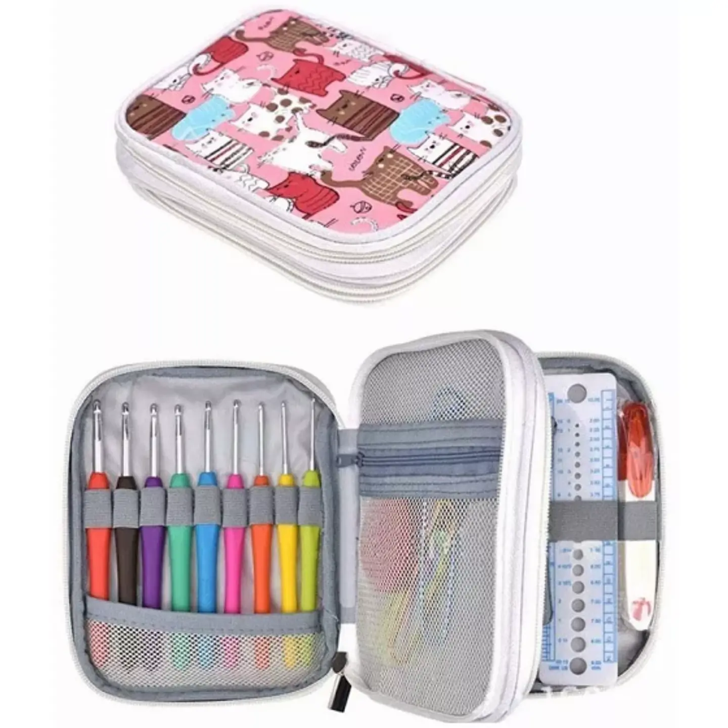Set Crochet Ergonomicos con Estuche  4