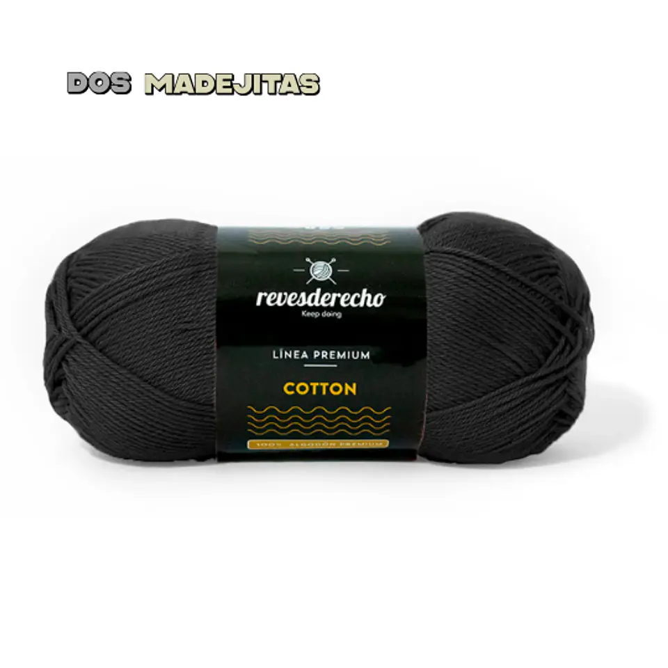Cotton Negro Reves Derecho 100grs 1