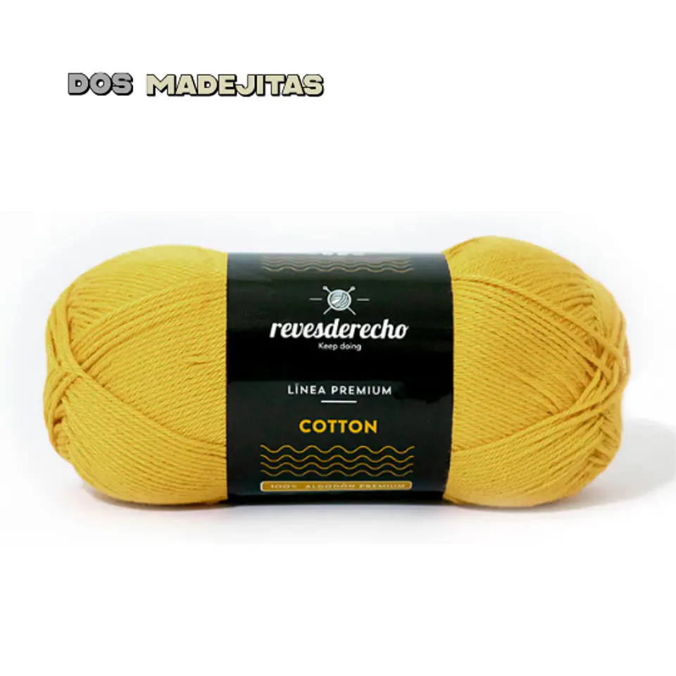 Cotton Amarillo Pastel Reves Derecho 100 grs  1