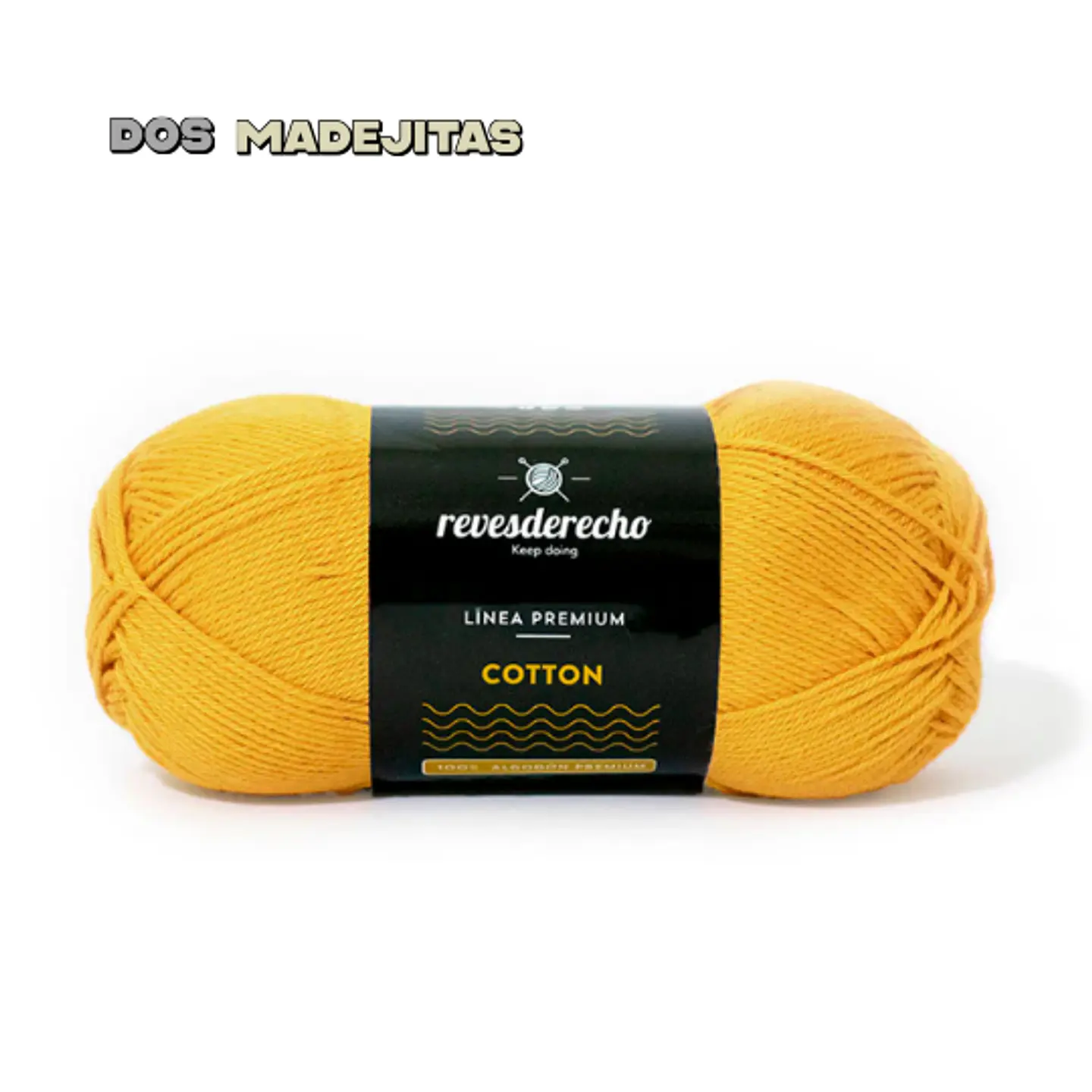 Cotton Amarillo Reves Derecho 100 grs  1