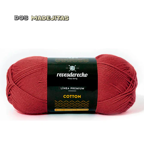 Cotton Burdeo Reves Derecho 100 grs 