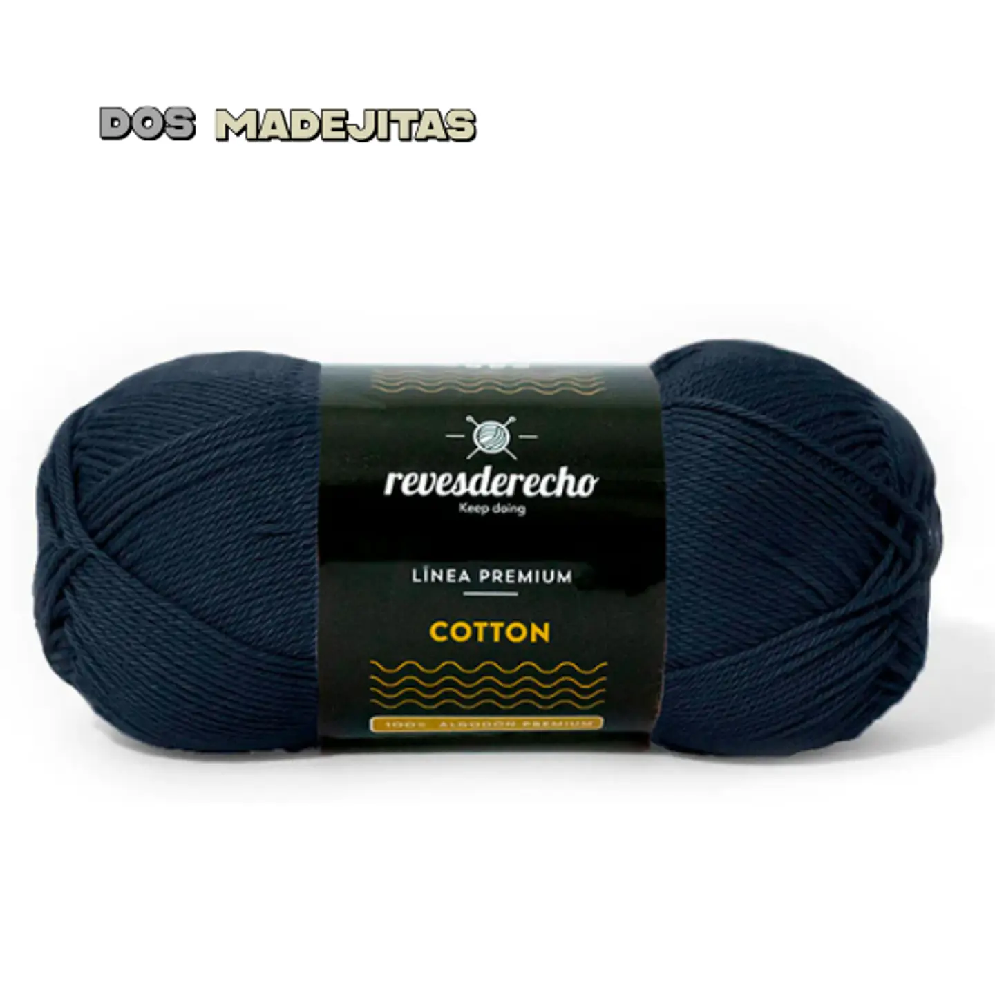 Cotton Azul Marino Reves Derecho 100grs 1