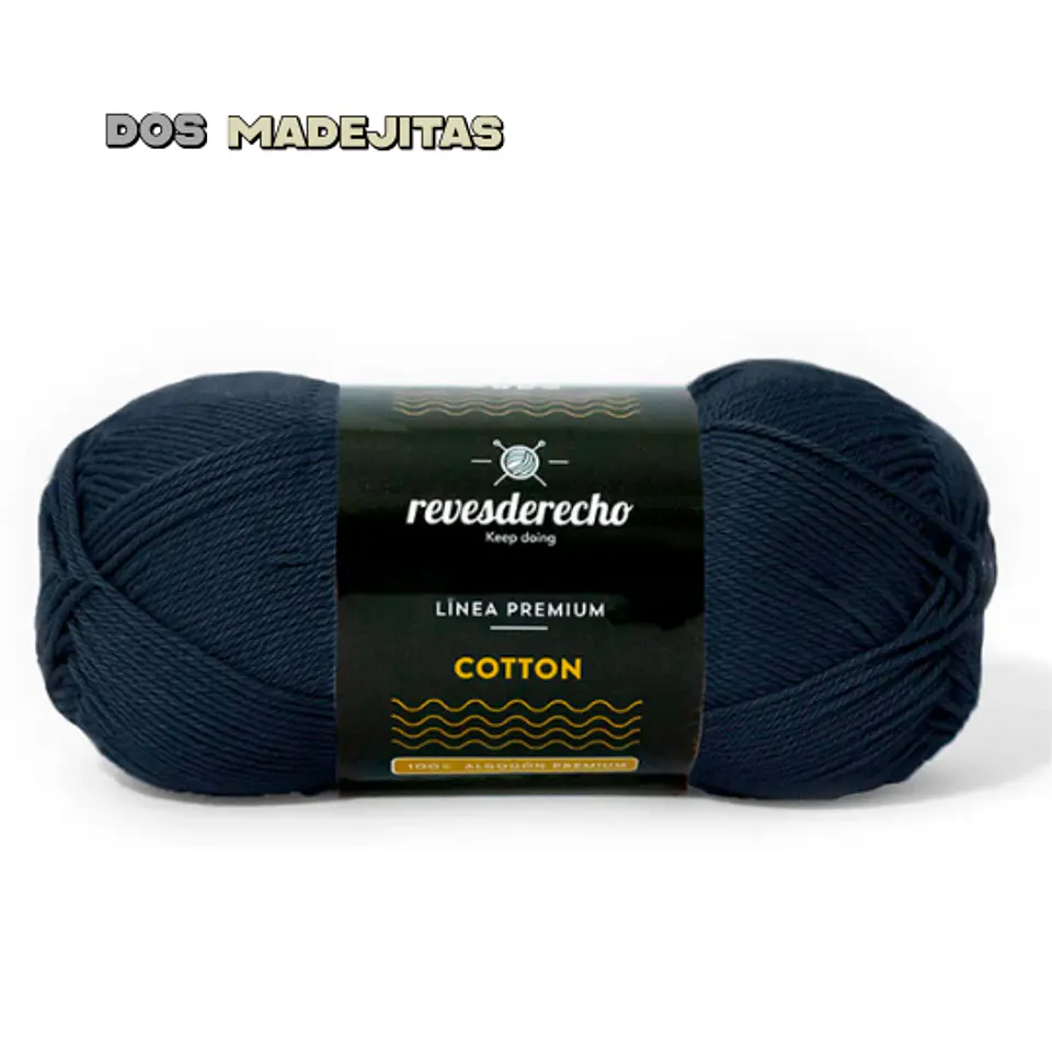 Cotton Azul Marino Reves Derecho 100grs 1