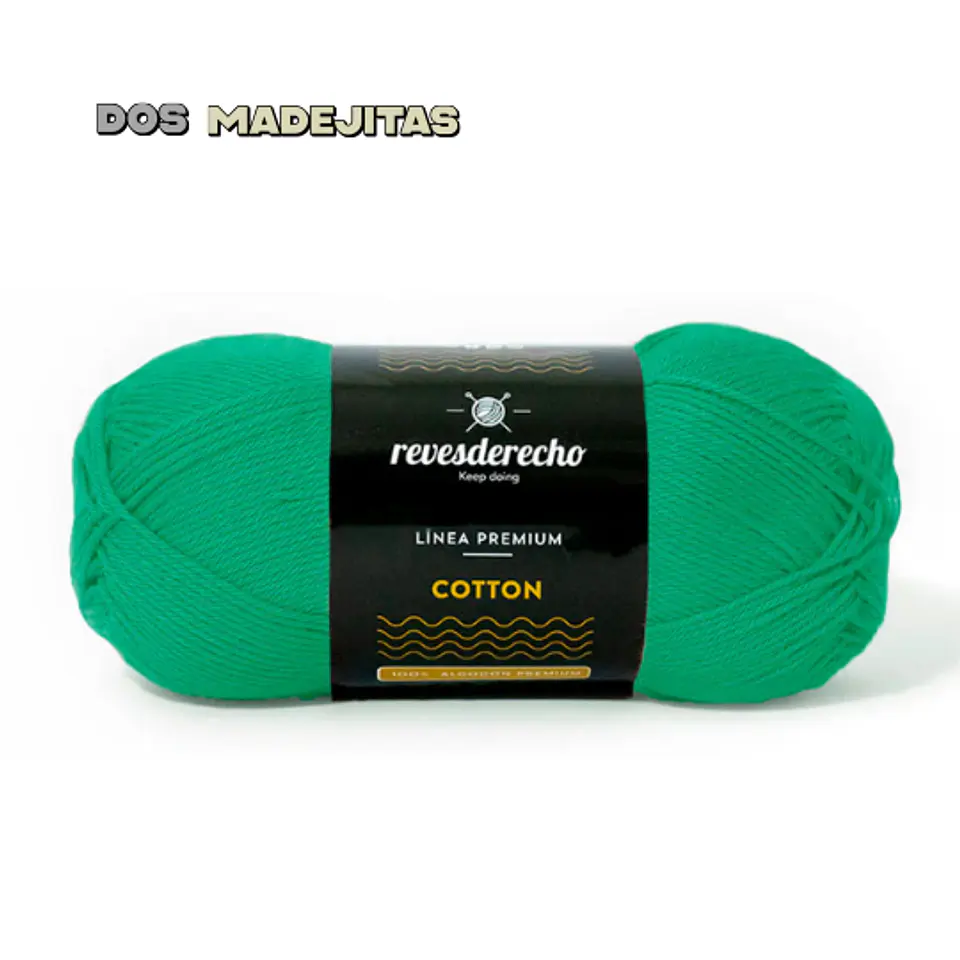 Cotton Verde Bosque Reves Derecho 100 grs  1