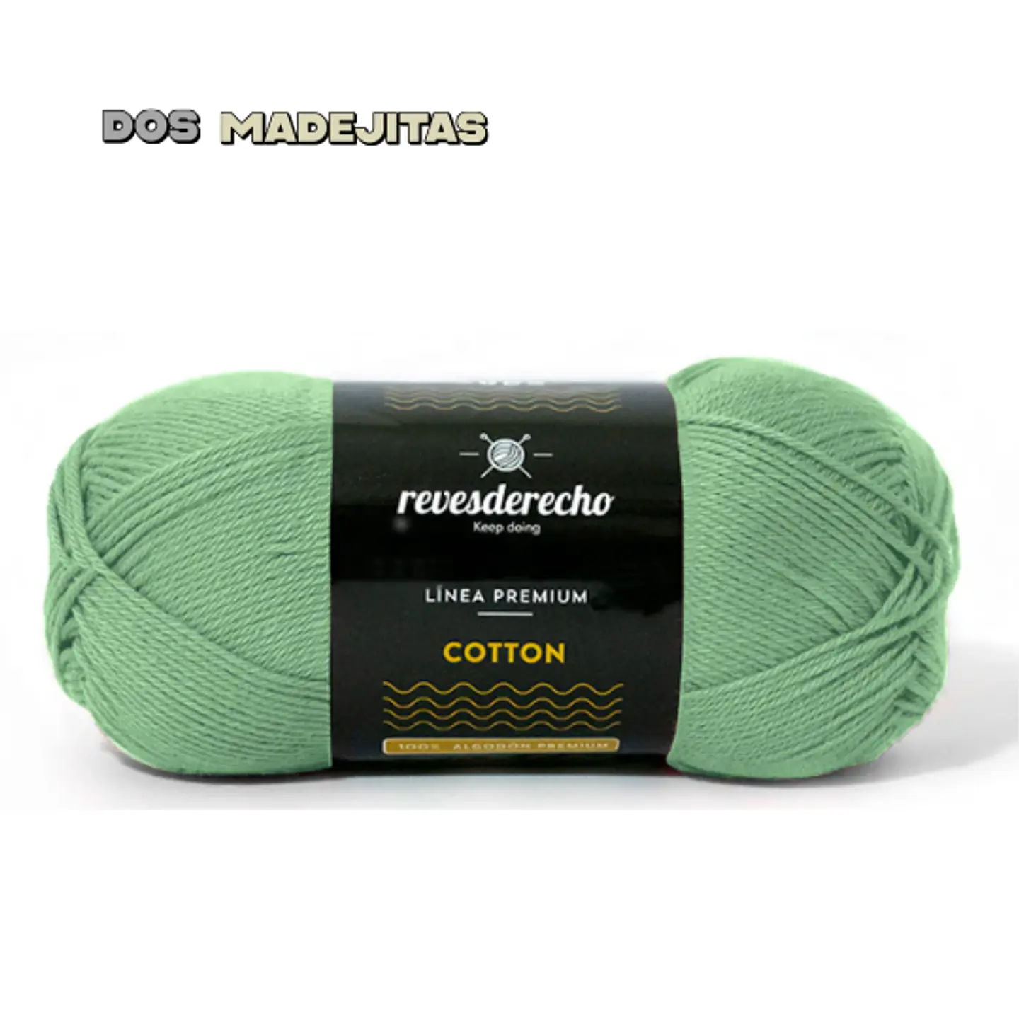 Cotton Verde Agua Reves Derecho 100 grs  1