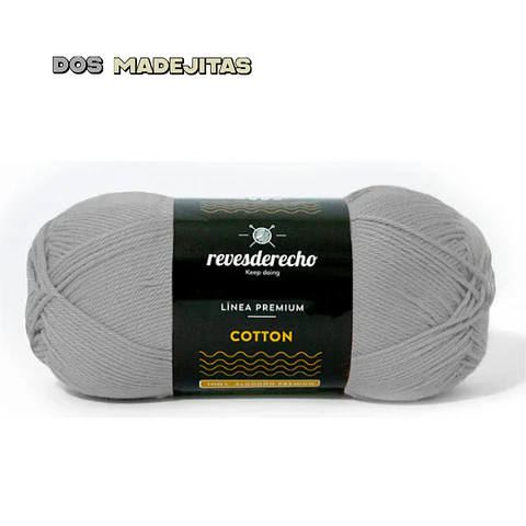 Cotton Gris Acero Reves Derecho 100grs