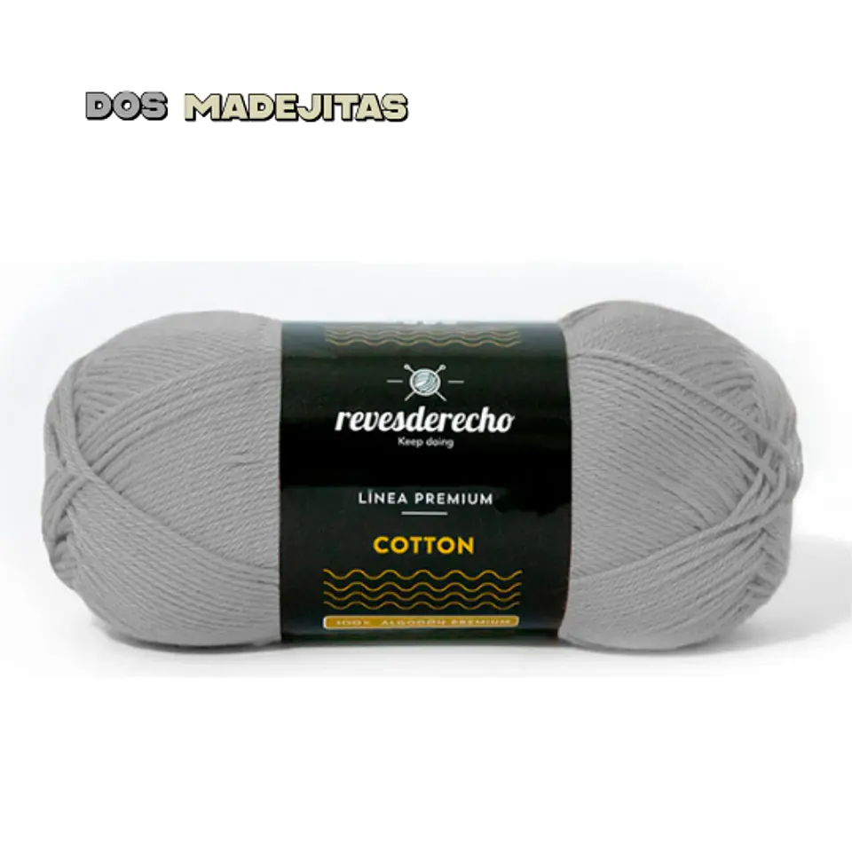 Cotton Gris Acero Reves Derecho 100grs 1