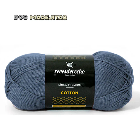 Cotton Cobalto Reves Derecho 100 grs 