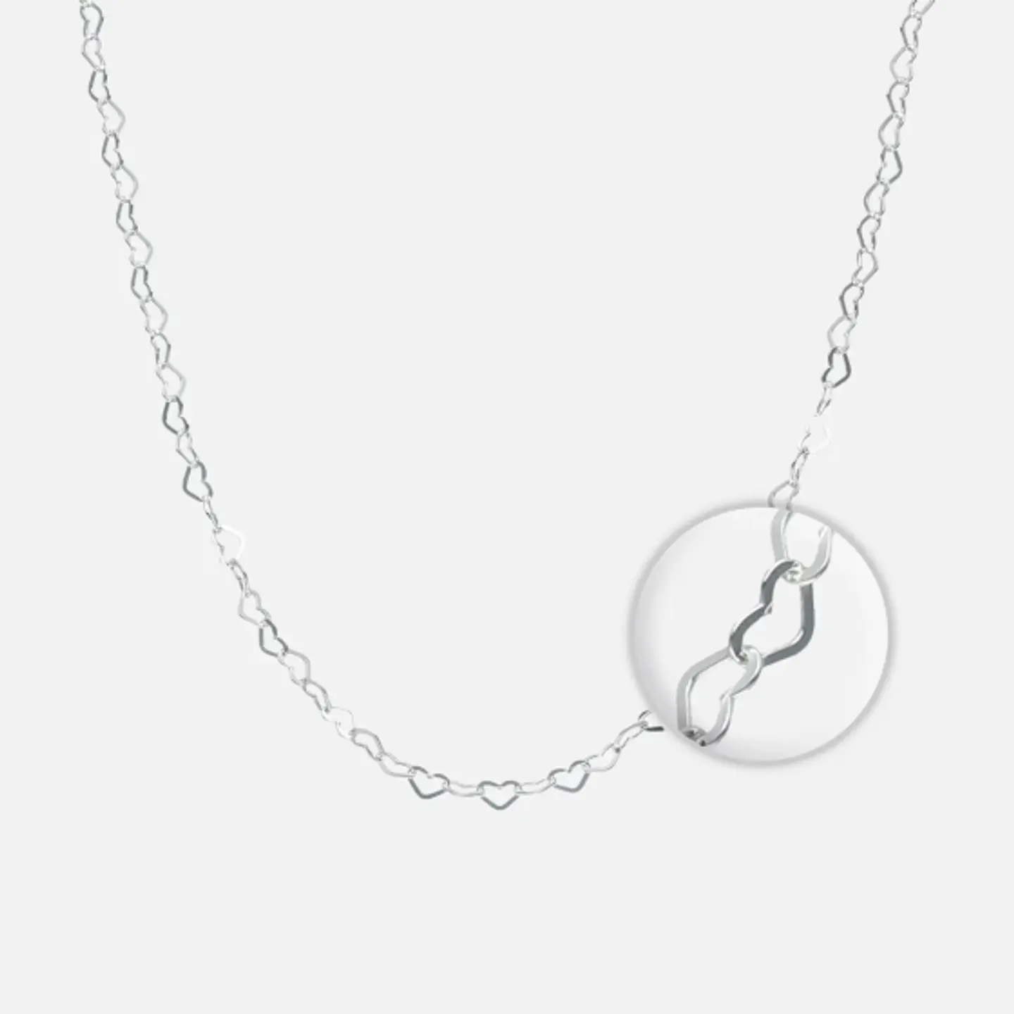 Cadena Corazones Entrelazados M50 1