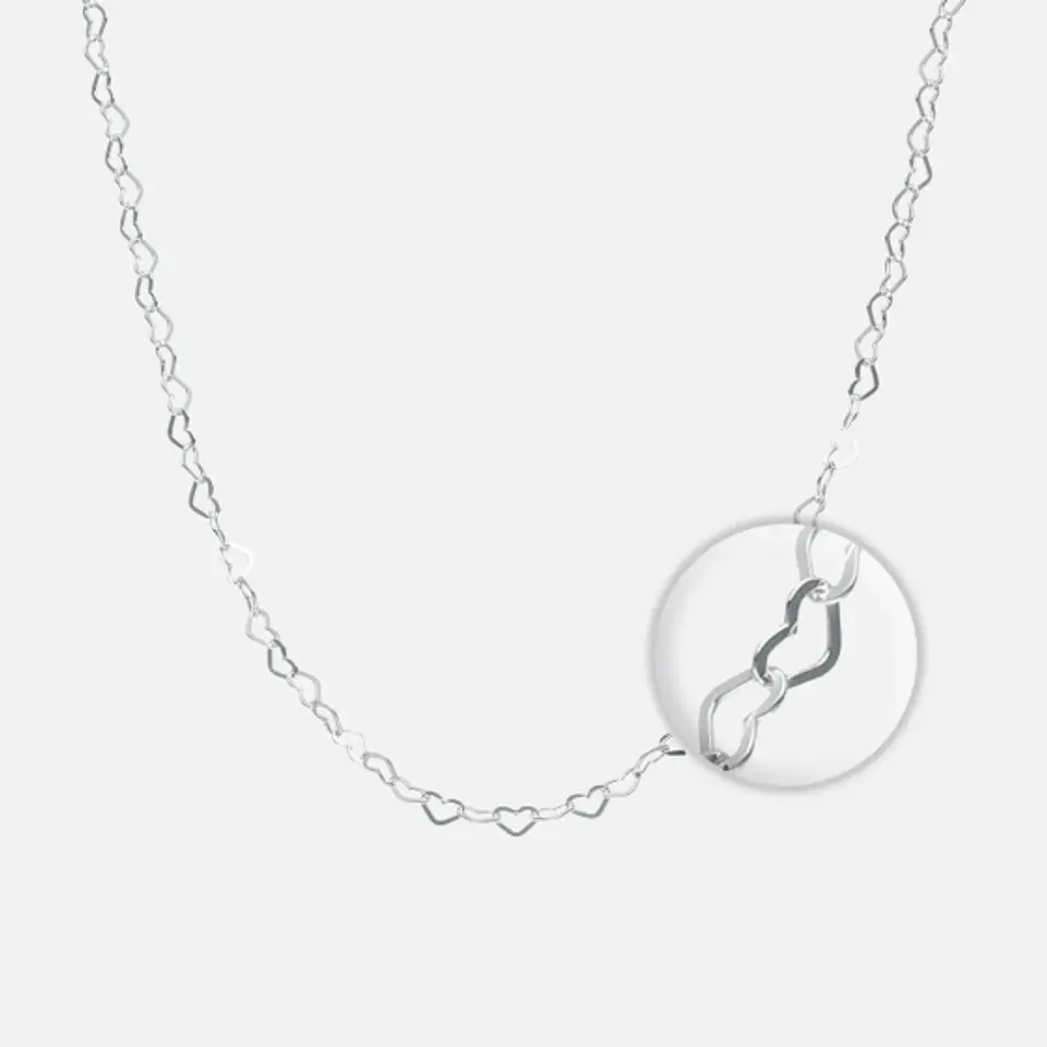 Cadena Corazones Entrelazados M50 1