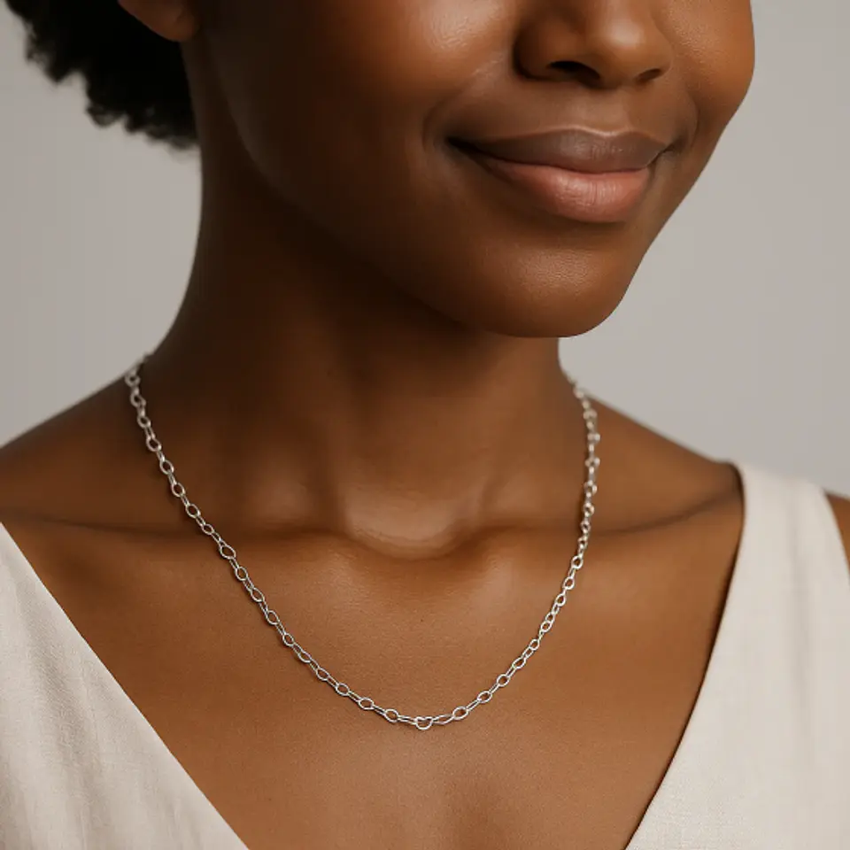 Cadena Corazones Entrelazados M50 2