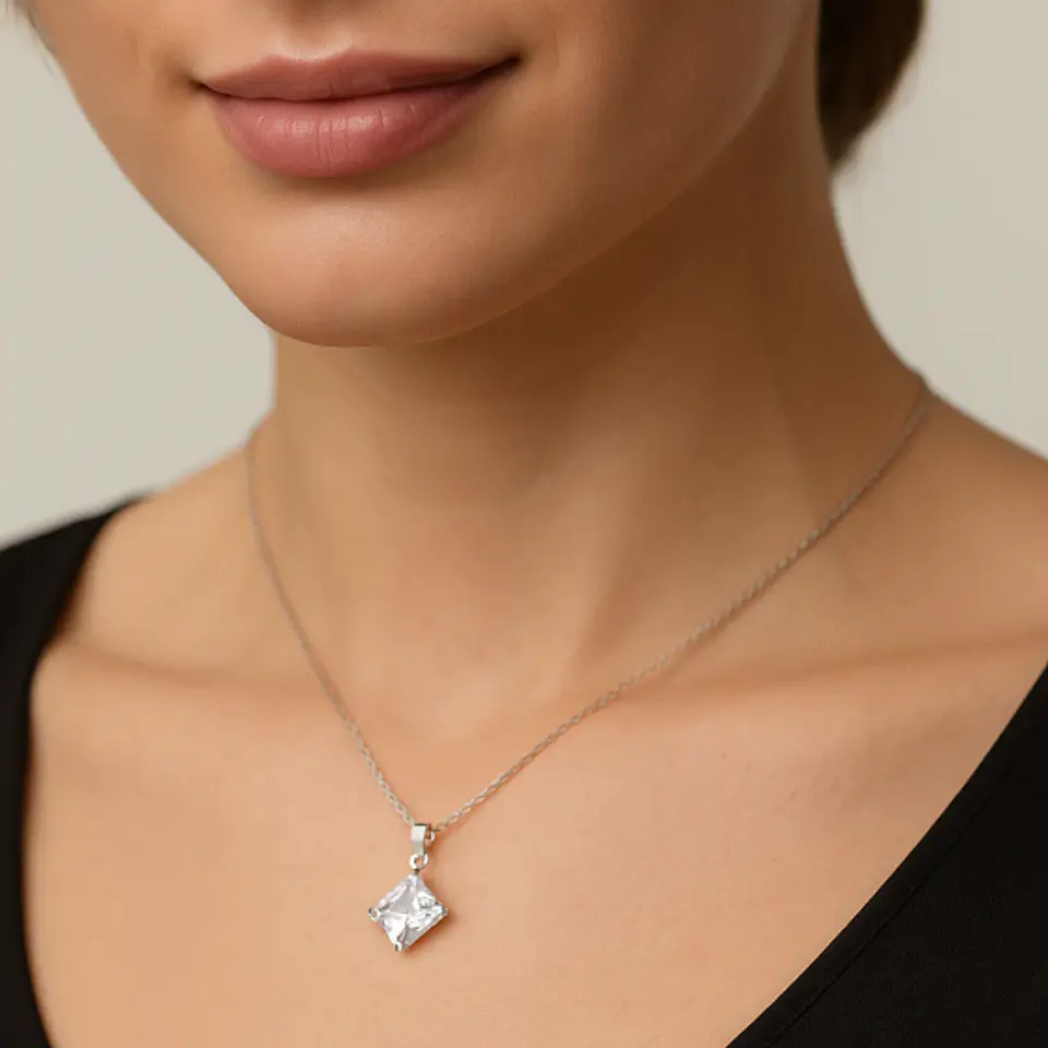 Colgante Circón 6x6 mm 2