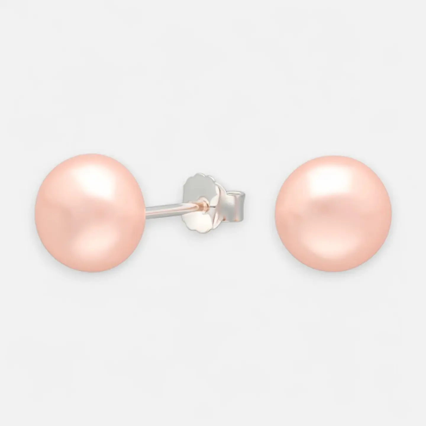 Aro Perla Achatada Rosada 8 mm 1