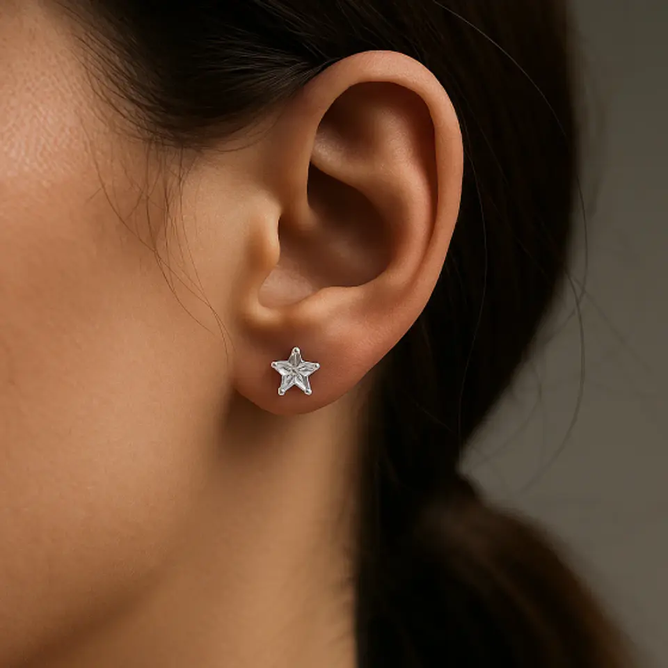 Aro Circón Estrella 5x5 mm 2