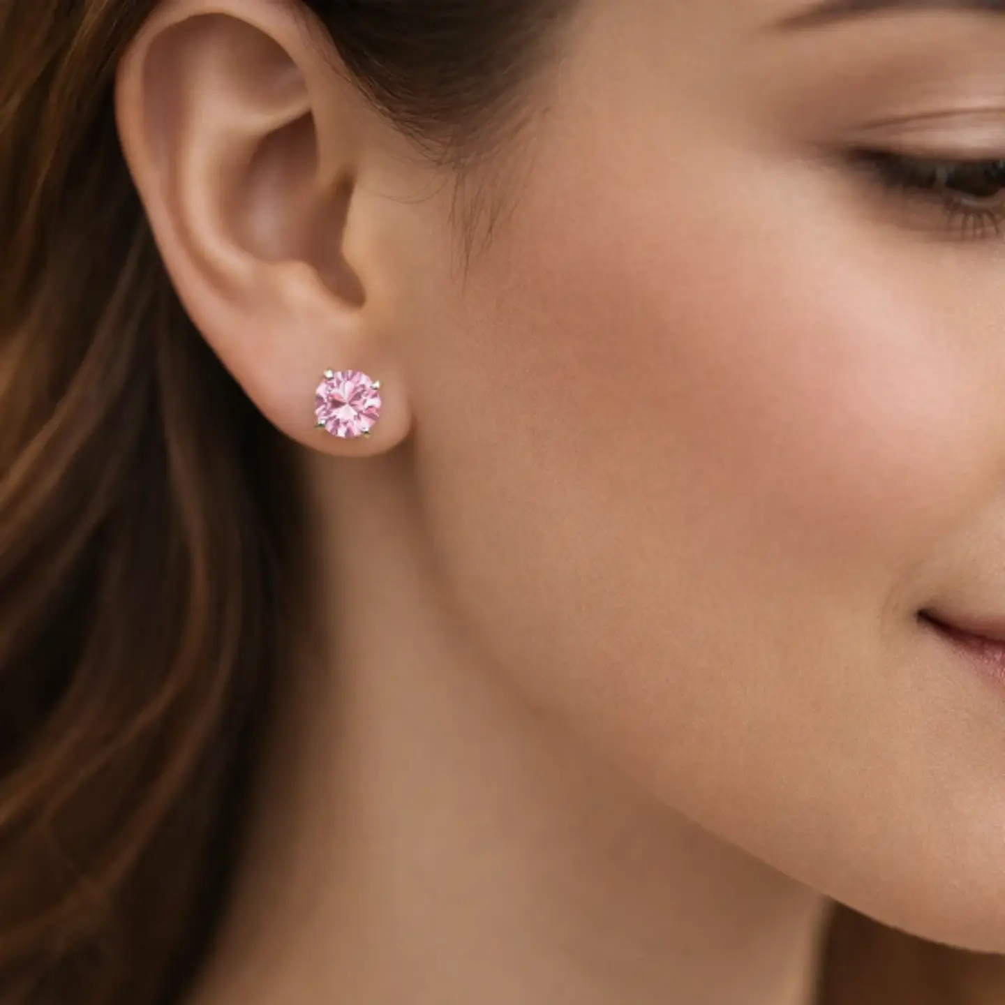 Aro Circón Rosa Francia 10 mm 2