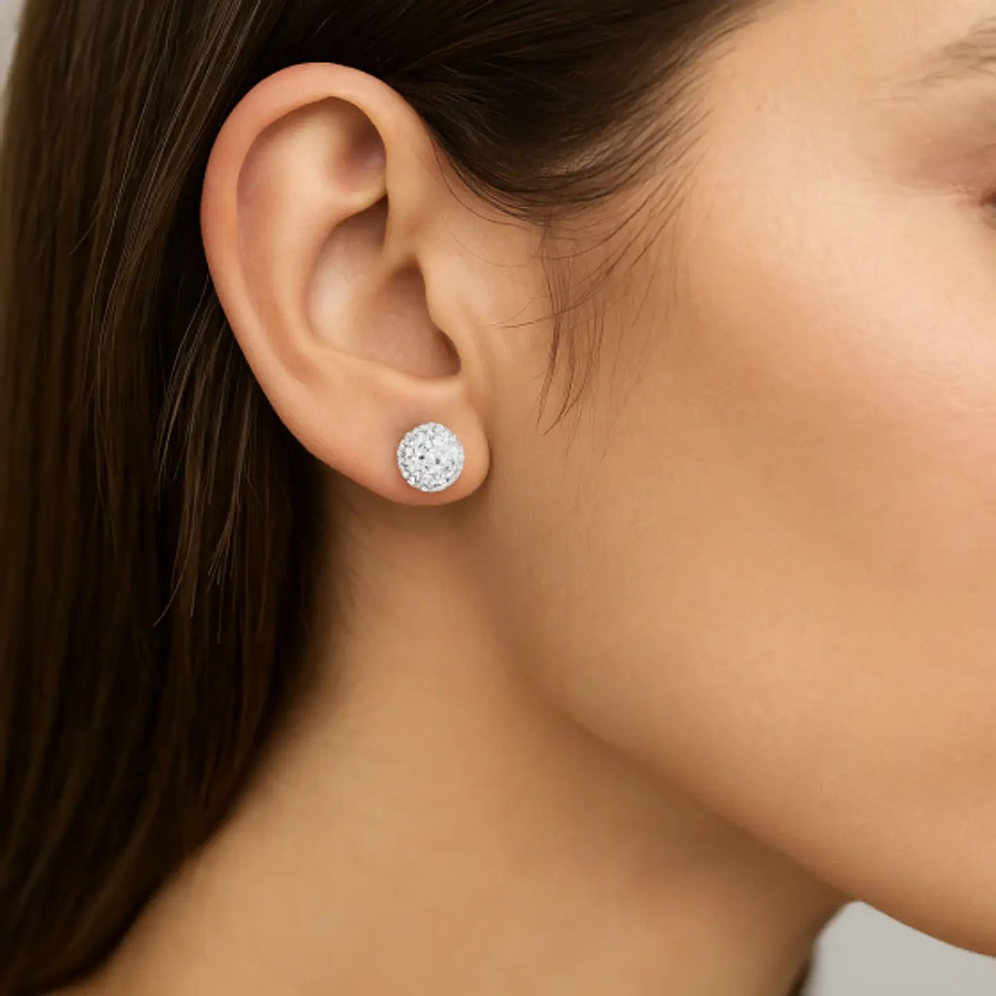 Aro Esfera Strass 10 mm 2