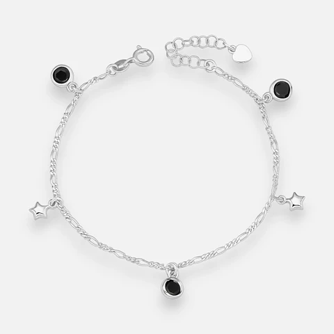 Pulsera Estrellas Circones Ónix