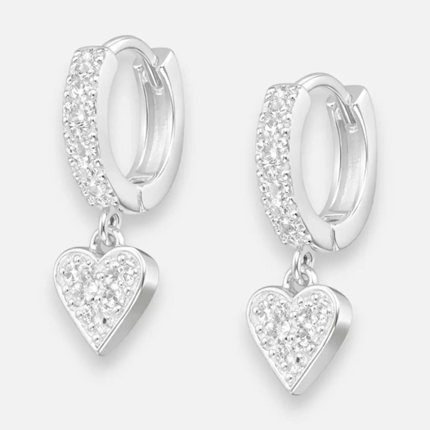 Argolla Huggie Corazón Circones 12 mm 1