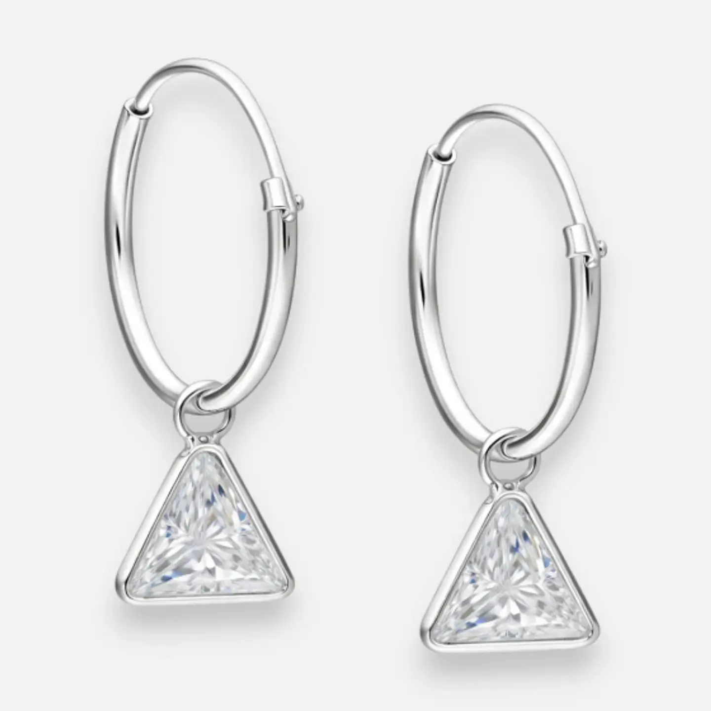 Argolla Triangulo Circón 14 mm 1