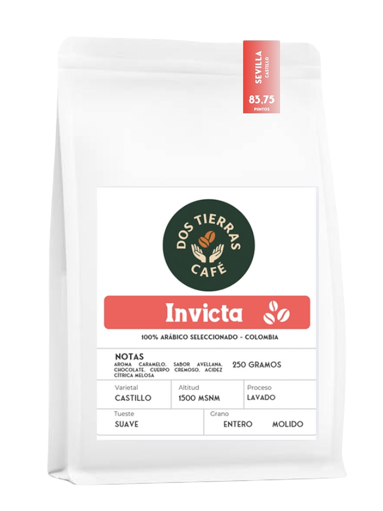 Invicta 100% arábico seleccionado - Colombia 250 gramos molido 1