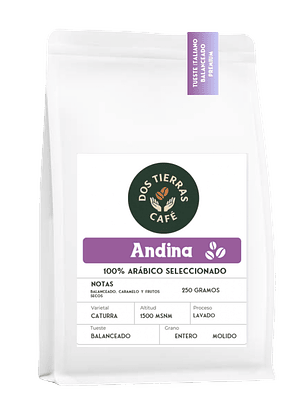 Andina 100% arábico seleccionado 250 gramos (en grano)